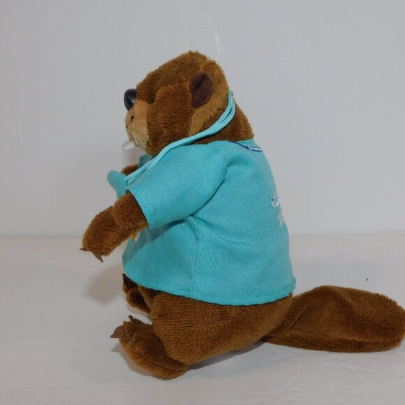 Bell Canada Mobility 6" Plush Beaver Mascot Doctor Nurse Stuffed Toy - Picture 6 of 7